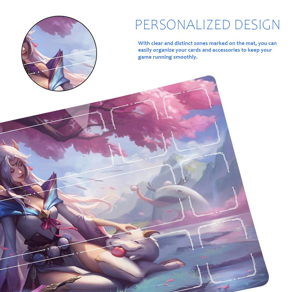Irelia - League Of Legends Riftbound Playmat 24x14 in + Free Storage Bag