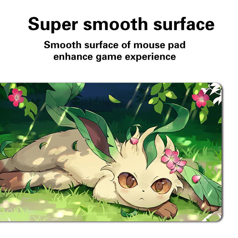 789985 - Board Game Pokemon Leafeon Playmat Stitched Edge Games Mousepad Play Mat of TCG