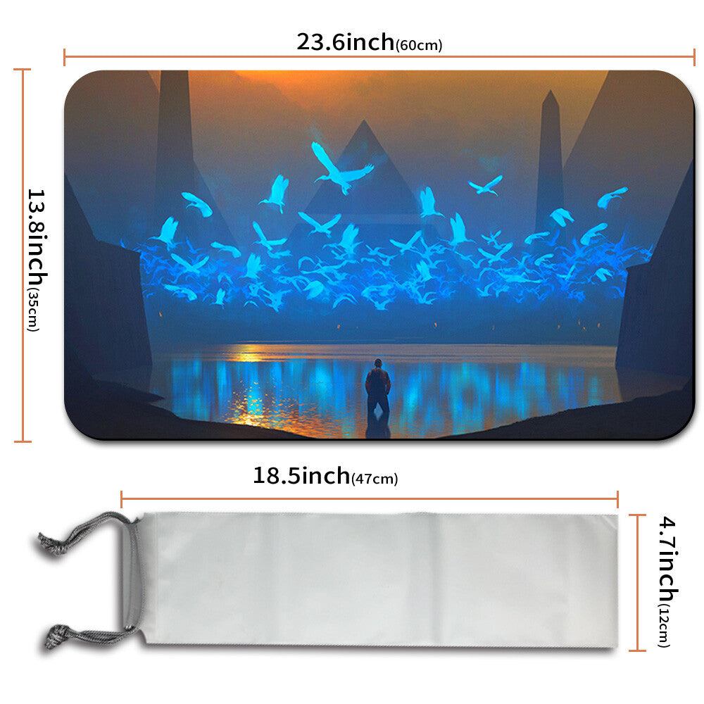 Daze - Magic The Gathering MTG Playmat TCG CCG MTG Playmat Stitched Edge