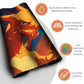 New Pokemon Charizard Playmat Stitched Edge with Free Bag | Pokemon TCG Playmat Stitched Edge | 1351146