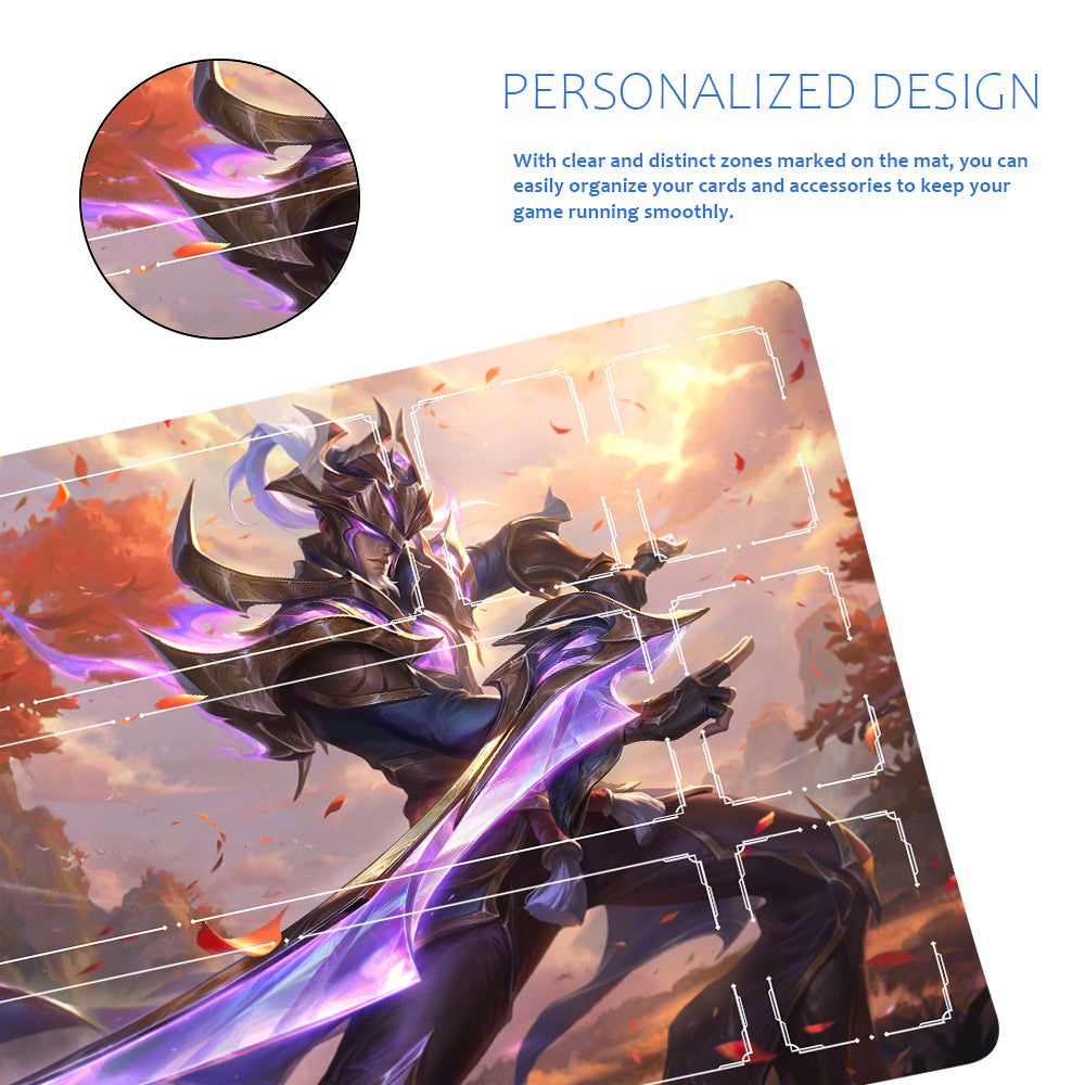 Master Yi - League Of Legends Riftbound Playmat 24x14 in + Free Storage Bag
