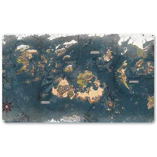 Dominaria Map - Magic The Gathering Playmat TCG CCG MTG Playmat Stitched Edge