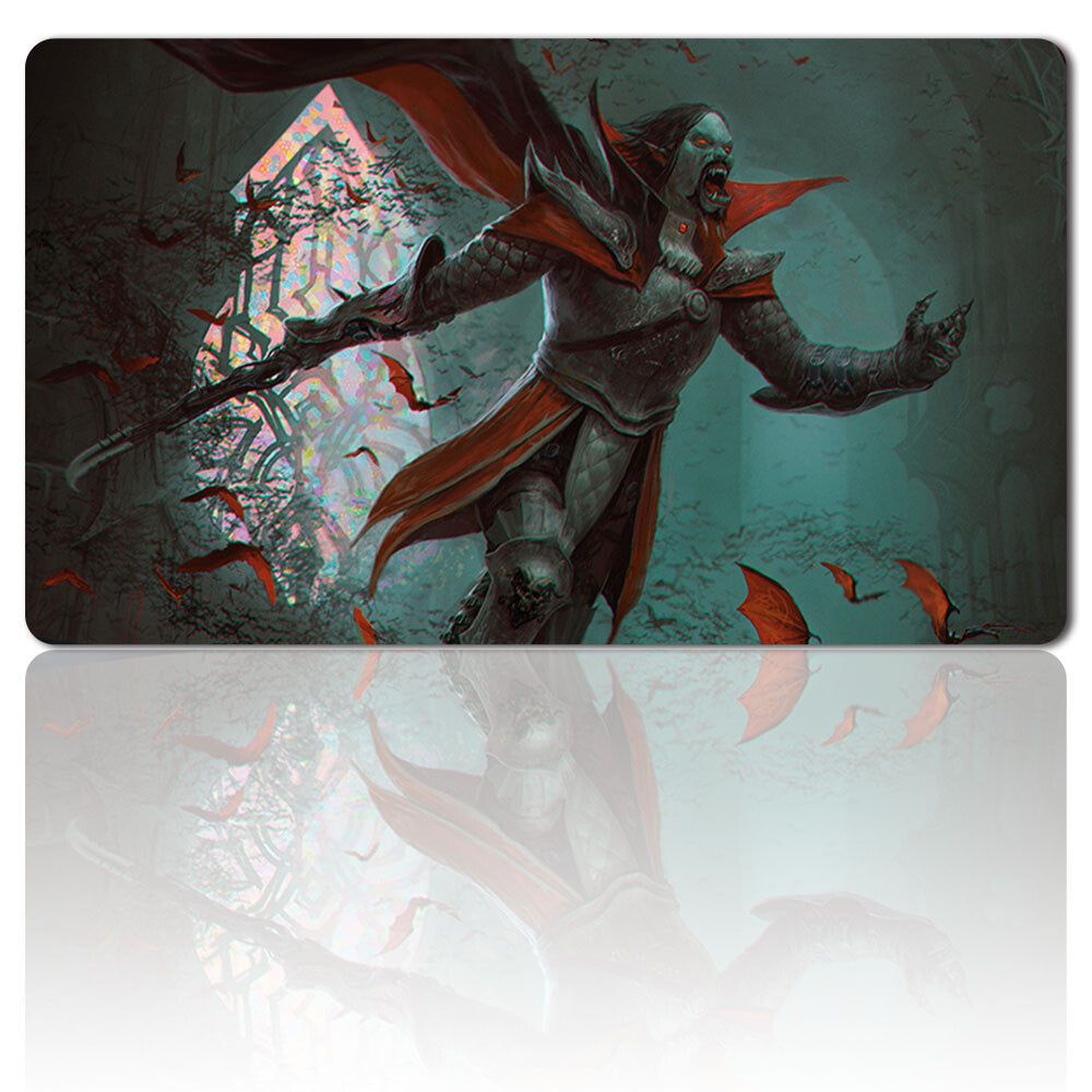 DRACULA, LORD OF BATS - Board Game MTG Playmat Games Mousepad Playmat of TCG CCG Stitched Edge