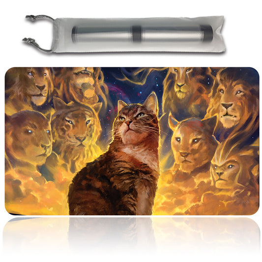 NINE LIVES - Magic The Gathering Playmat Trading Card Game Playmat for MTG CCG Stitched Edge