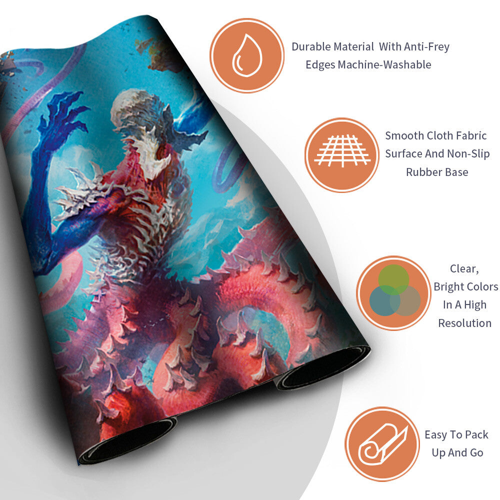 CALAMITY OF THE TITANS - Magic The Gathering MTG Playmat TCG CCG MTG Playmat Stitched Edge