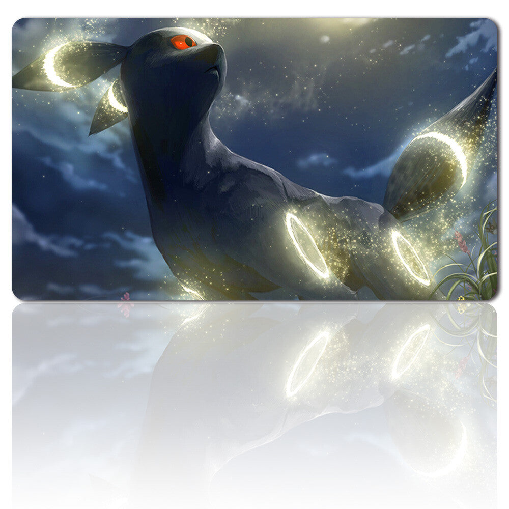 836499 - Board Game Pokemon Umbreon Playmat Stitched Edge Games Mousepad Play Mat of TCG