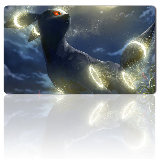 836499 - Board Game Pokemon Umbreon Playmat Stitched Edge Games Mousepad Play Mat of TCG