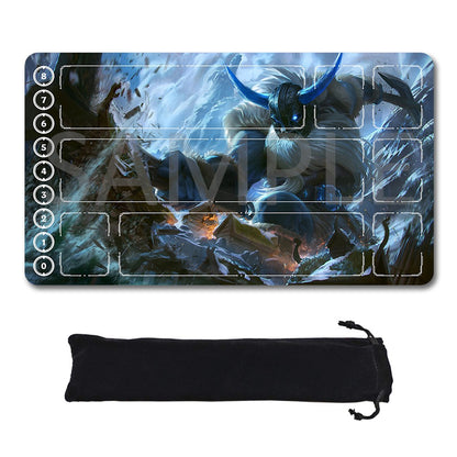 Tryndamere - League Of Legends Riftbound Playmat 24x14 in + Free Storage Bag