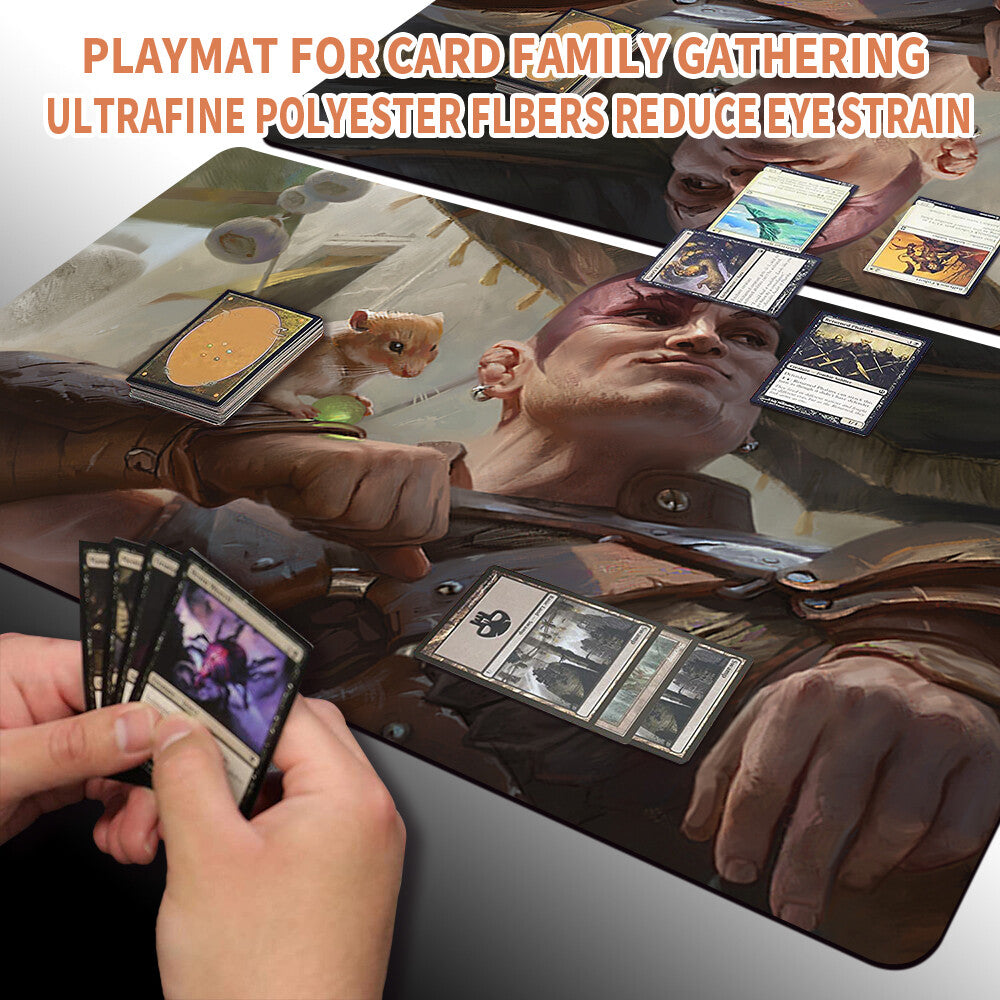 MINSC & BOO, TIMELESS HEROES - Board Game MTG Playmat Playmat of MTG TCG CCG Stitched Edge