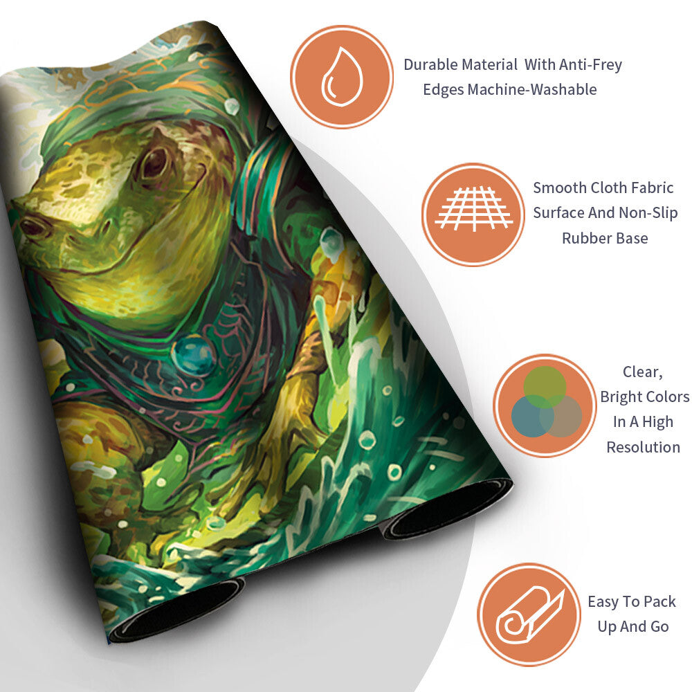 LILYSPLASH MENTOR - Magic The Gathering MTG Playmat TCG CCG MTG Playmat Stitched Edge