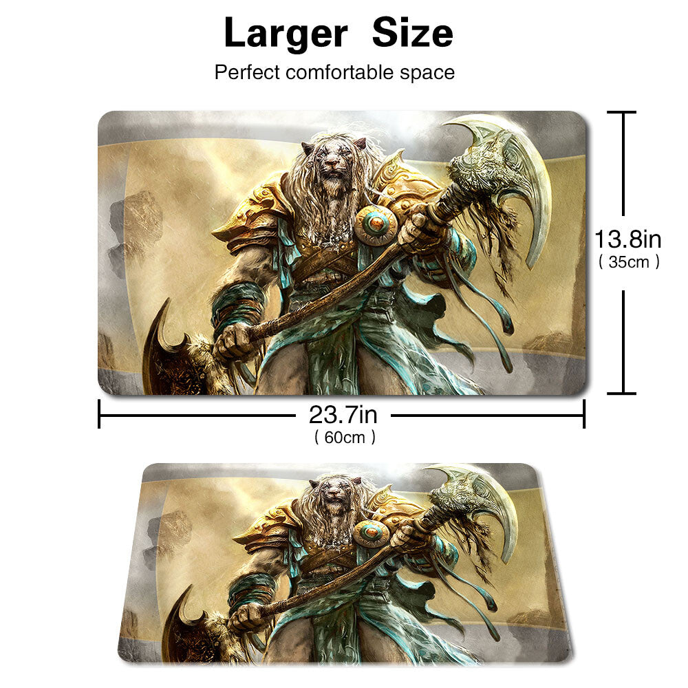 Ajani Goldmane - Board Game MTG Playmat Games Mousepad Play Mat of TCG Stitched Edge