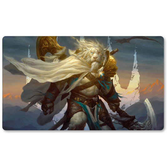 Ajani Steadfas - Magic The Gathering Playmat TCG CCG MTG Playmat Stitched Edge