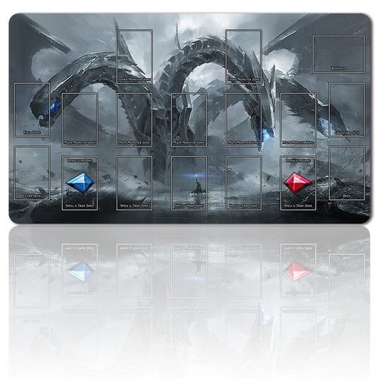 1266326 - Board Game YuGiOh Playmat Stitched Edge Blue-Eyes Ultimate Dragon Playmat Stitched Edge of TCG