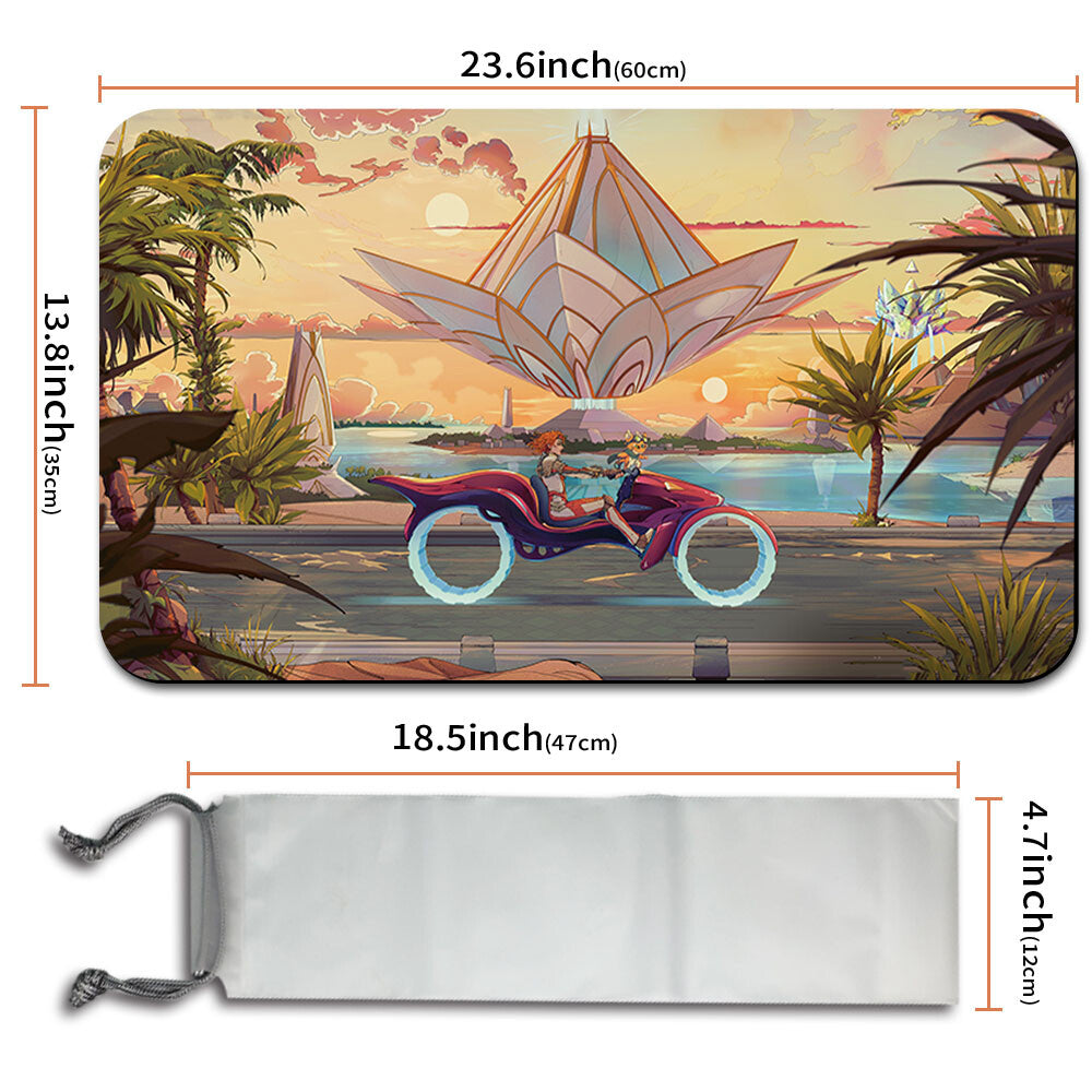 AMONKHET LO-FI - Magic The Gathering MTG Playmat TCG CCG MTG Playmat Stitched Edge