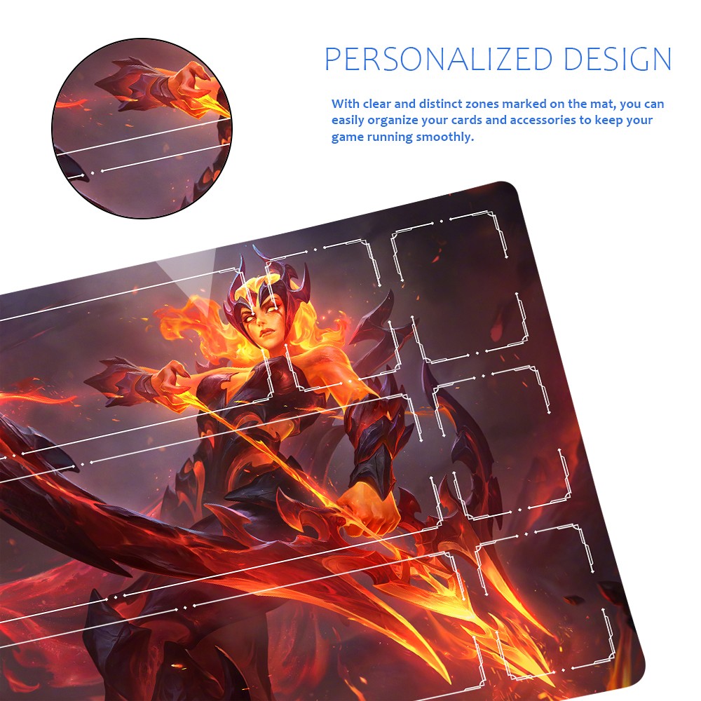 Ashe - League Of Legends Riftbound Playmat 24x14 in + Free Storage Bag