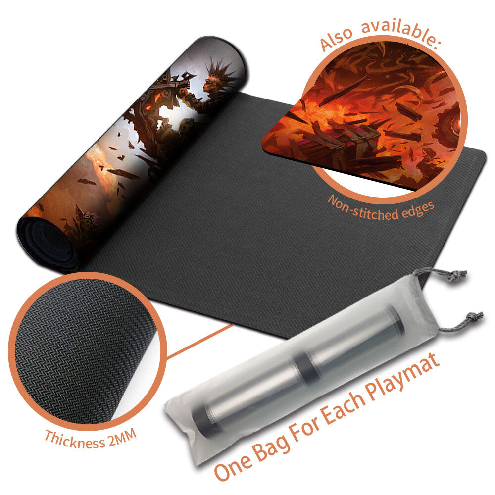 GASTAL BLOCKBUSTER - Magic The Gathering MTG Playmat TCG CCG MTG Playmat Stitched Edge