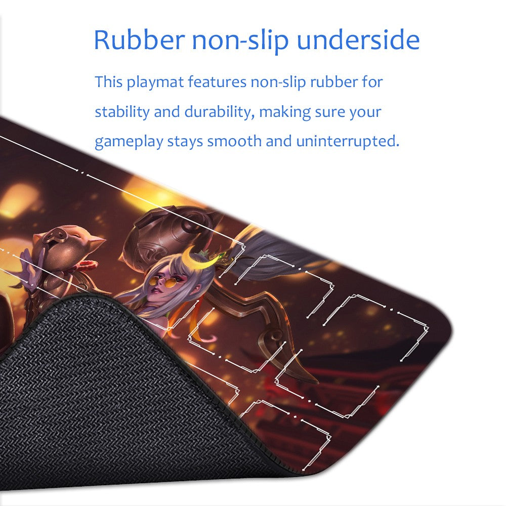 Ashe - League Of Legends Riftbound Playmat 24x14 in + Free Storage Bag