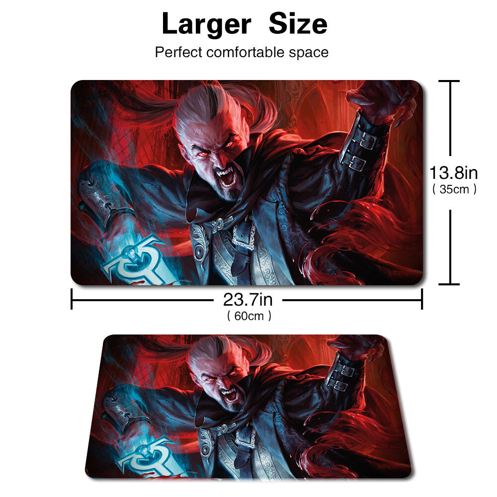 ODRIC, BLOOD-CURSED - Board Game MTG Playmat Games Mouse Pad Play Mat of TCG CCG Stitched Edge