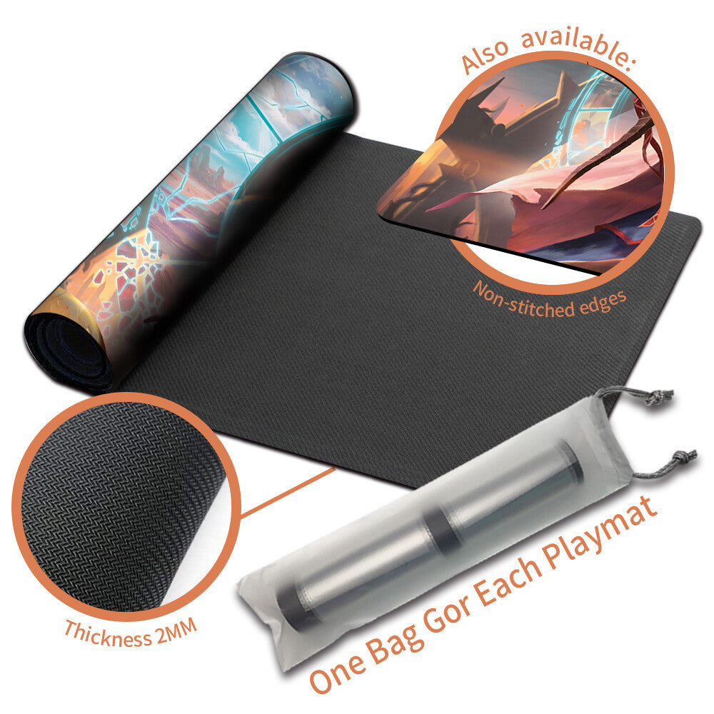 TEFERI, WHO SLOWS THE SUNSET -Board Game MTG Playmat Playmat of MTG CCG Stitched Edge