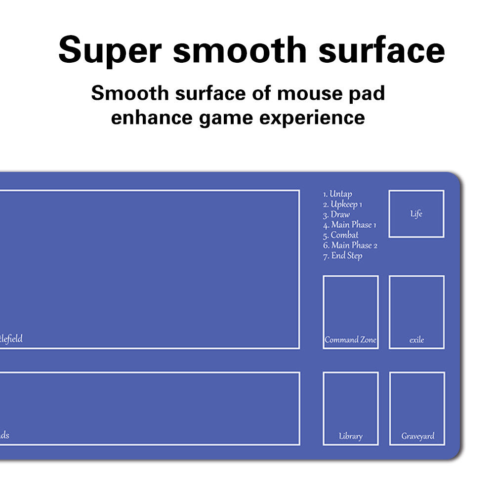 Blue - Board Game MTG Playmat Games Mousepad Table Mats Play Mat of TCG Stitched Edge
