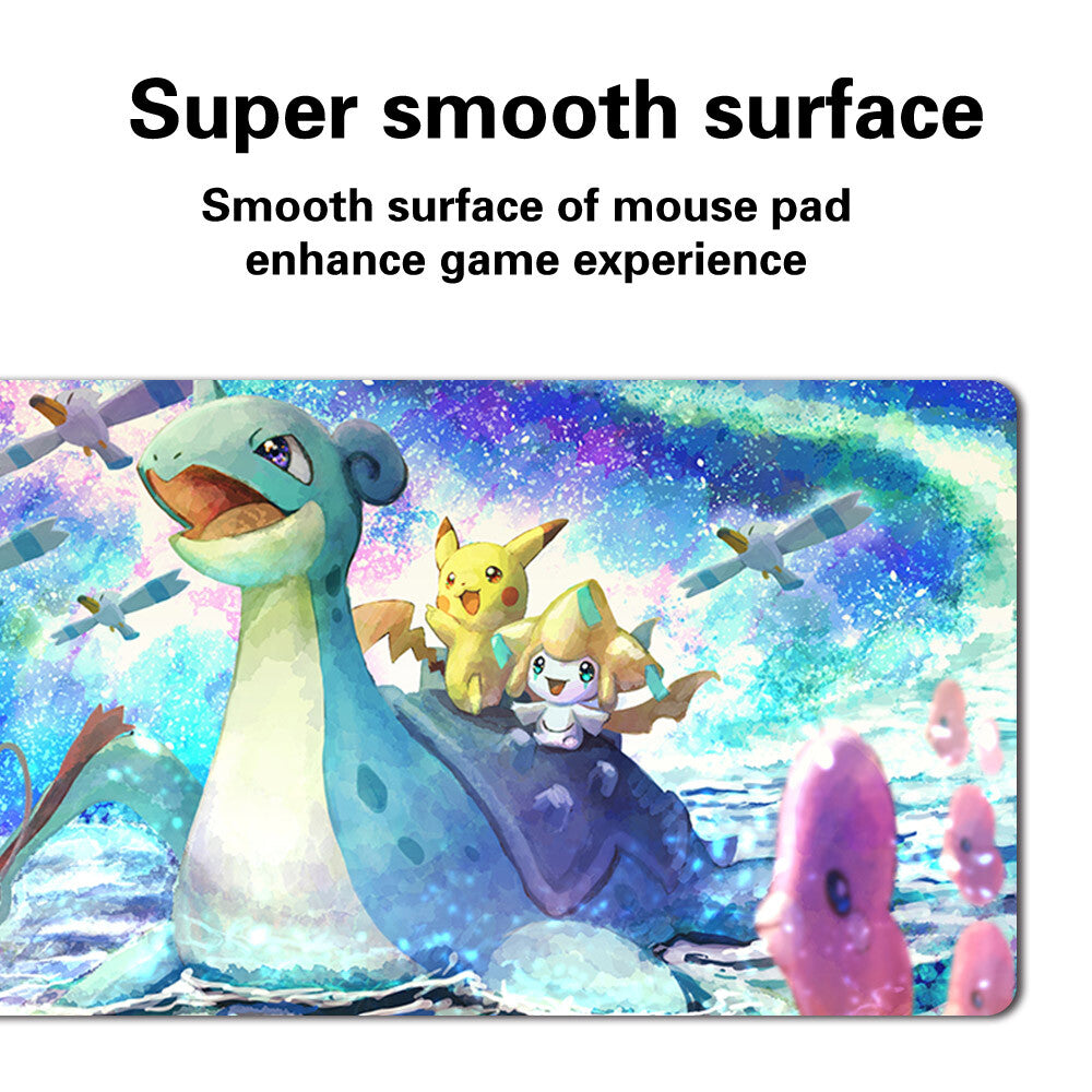 378845 - Board Game Pokemon Lapras Playmat Stitched Edge Games Mousepad Play Mat of TCG