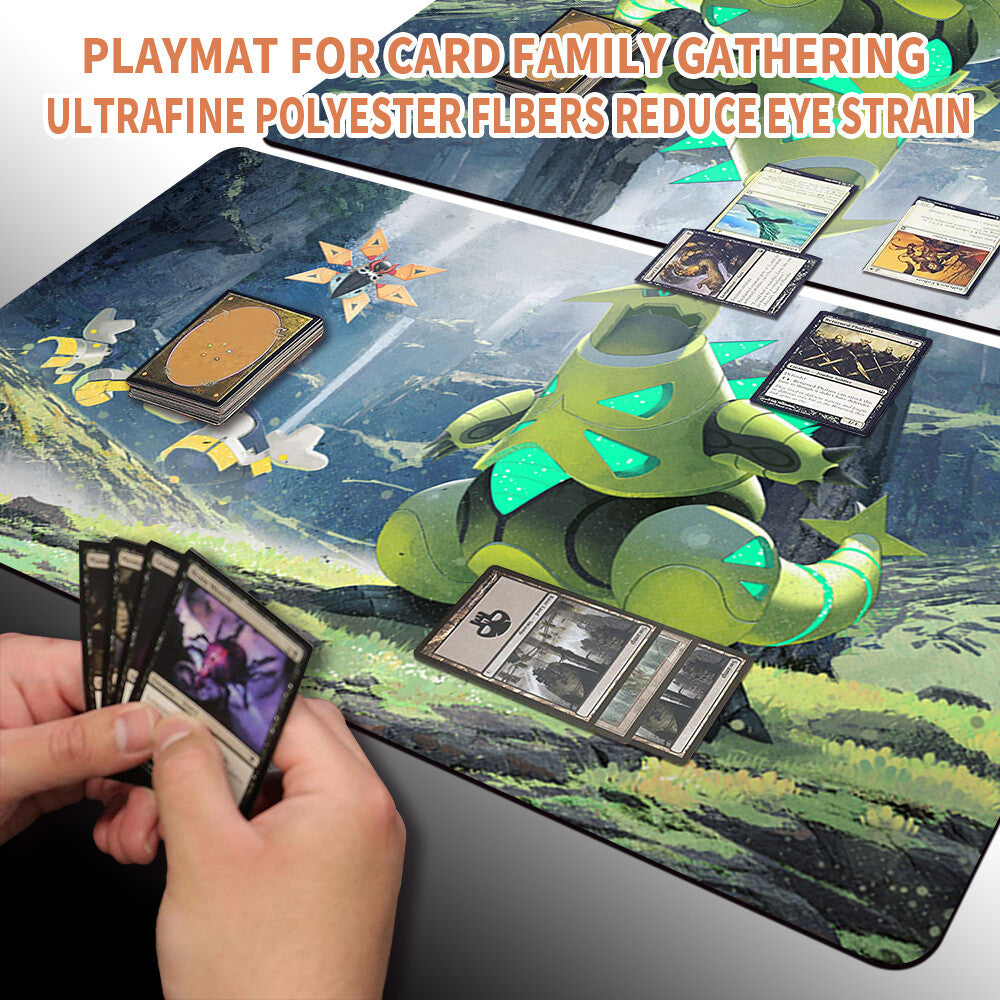 New Pokemon Tyranitar Playmat Stitched Edge with Free Bag | Pokemon TCG Playmat Stitched Edge | 329482