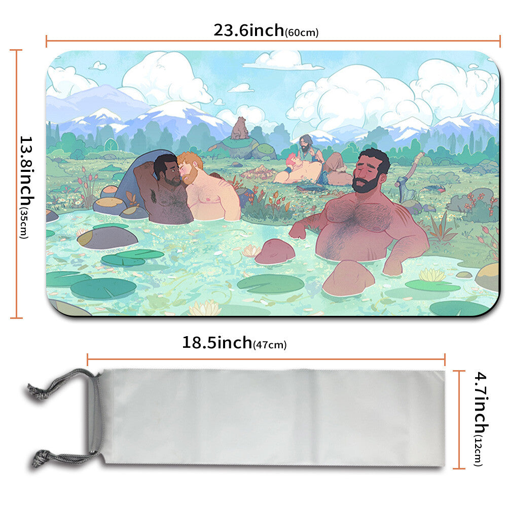 Bearscape - Magic The Gathering MTG Playmat TCG CCG MTG Playmat Stitched Edge