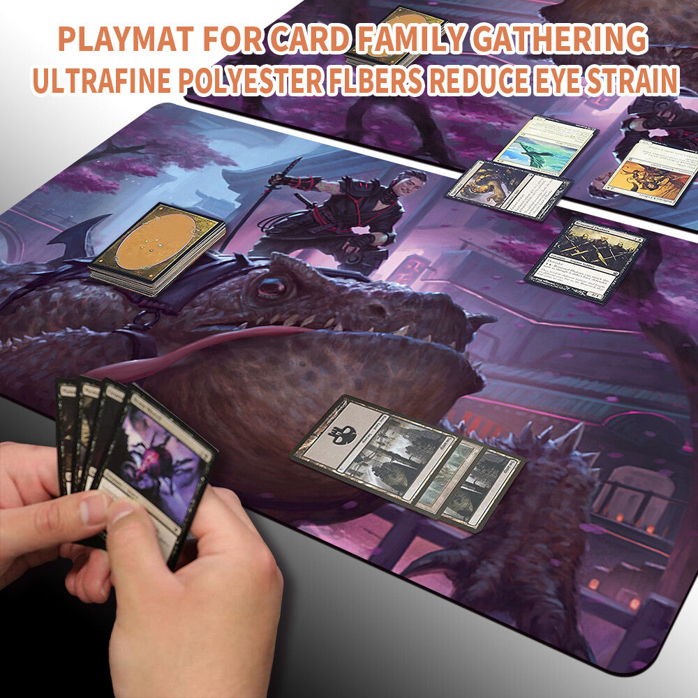 TATSUNARI, TOAD RIDER -Board Game MTG Playmat Mouse pad Playmat of MTG TCG CCG Stitched Edge