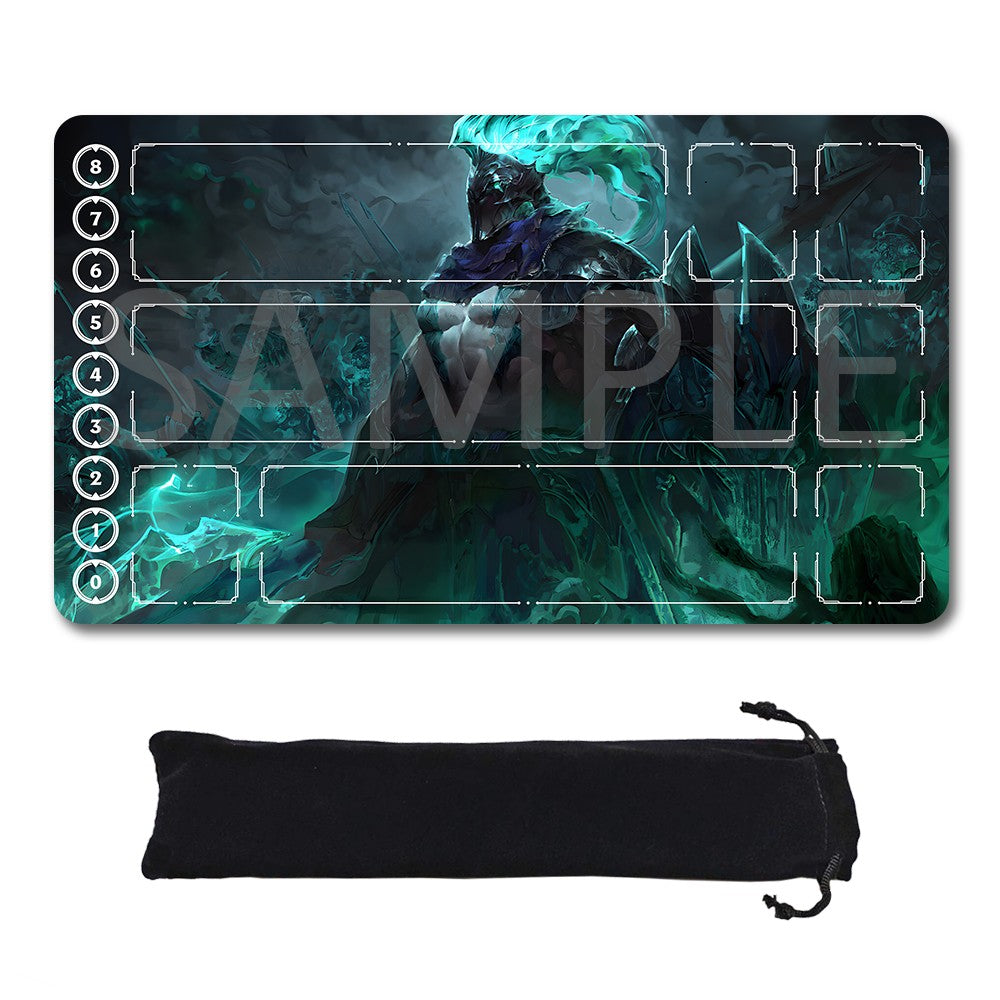 Mordekaiser - League Of Legends Riftbound Playmat 24x14 in + Free Storage Bag