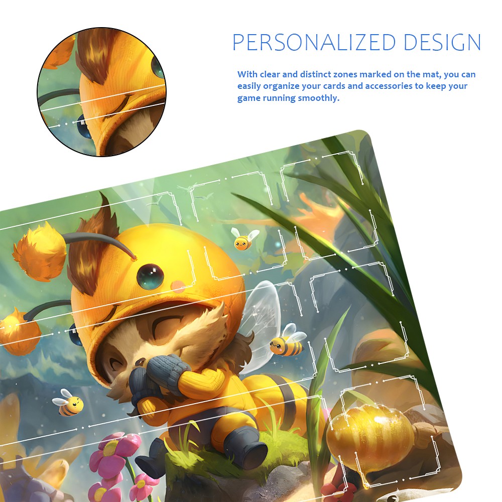 Teemo - League Of Legends Riftbound Playmat 24x14 in + Free Storage B TCGPLAYMAT Teemo - League Of Legends Riftbound Playmat 24x14 in + Free Storage B TCGPLAYMAT