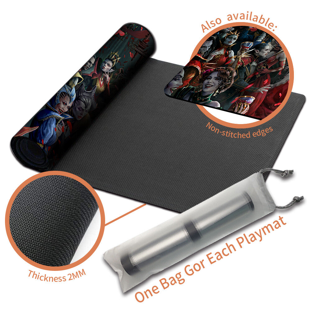 INNISTRAD CRIMSON VOW KEY ARTWORK -Board Game MTG Magic The Gathering Playmat Stitched Edge