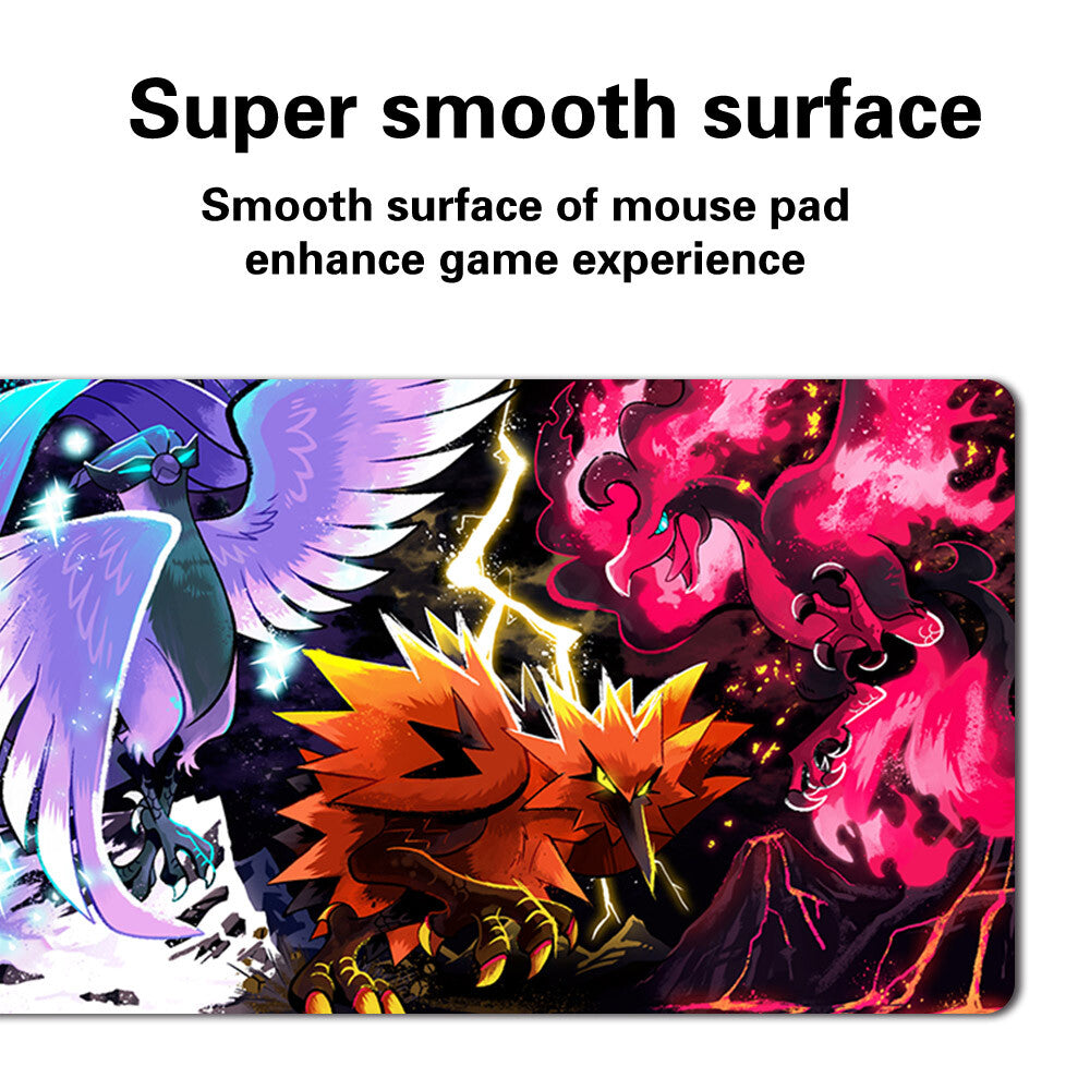 670585 - Board Game Pokemon Legendary bird Playmat Stitched Edge Games Mousepad Playmat Stitched Edge of TCG