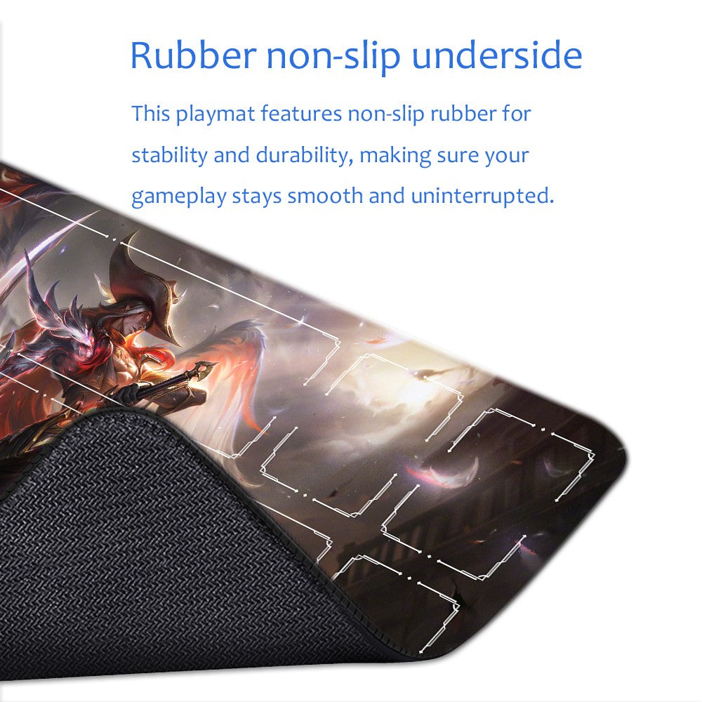 Yone - League Of Legends Riftbound Playmat 24x14 in + Free Storage Bag