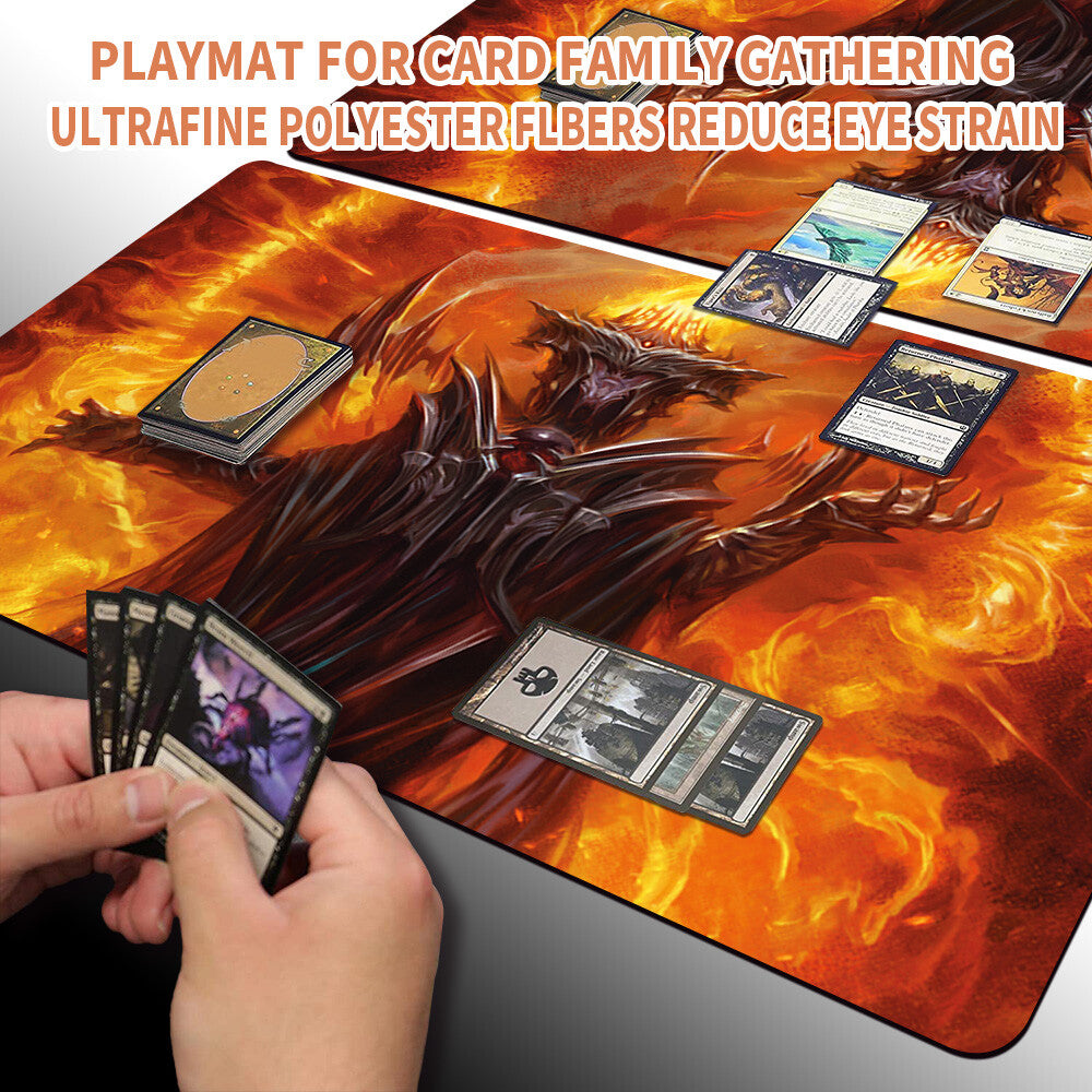 SAURON, THE DARK LORD - Magic The Gathering MTG Playmat TCG CCG MTG Playmat Stitched Edge