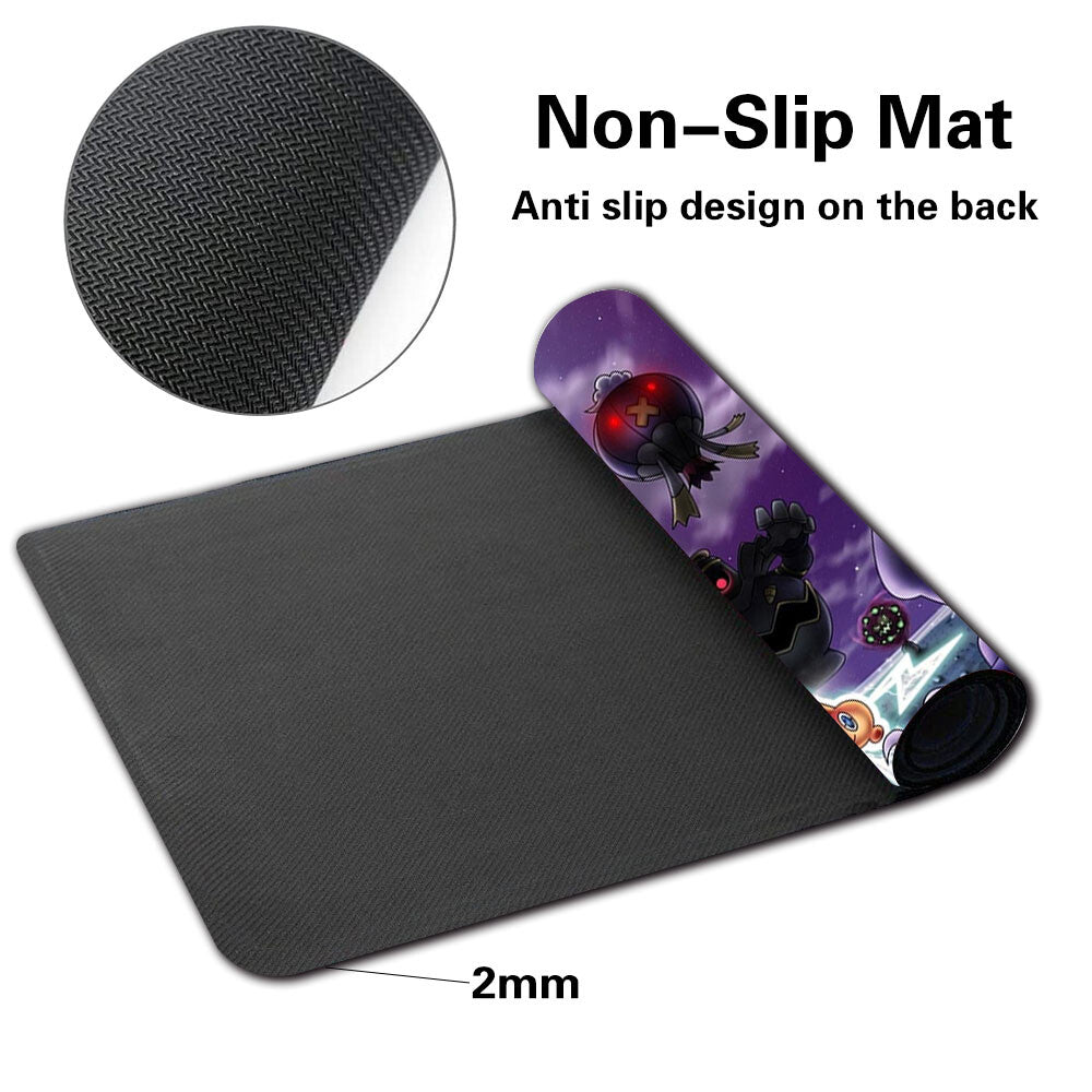 Pokemon51 - Board Game Pokemon Gengar Playmat Stitched Edge Games Mousepad Play Mat of TCG