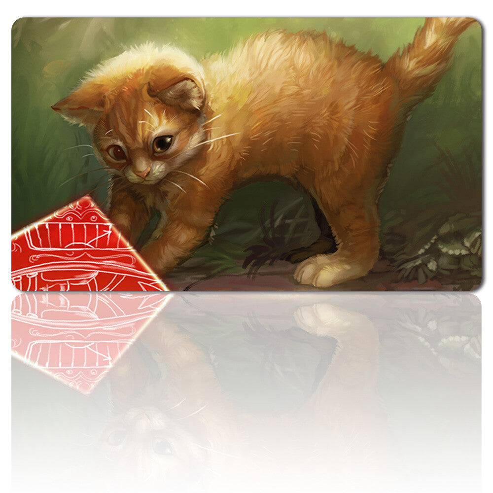 Adorable Kitten - Board Game MTG Playmat Games Mousepad Play Mat of TCG Stitched Edge