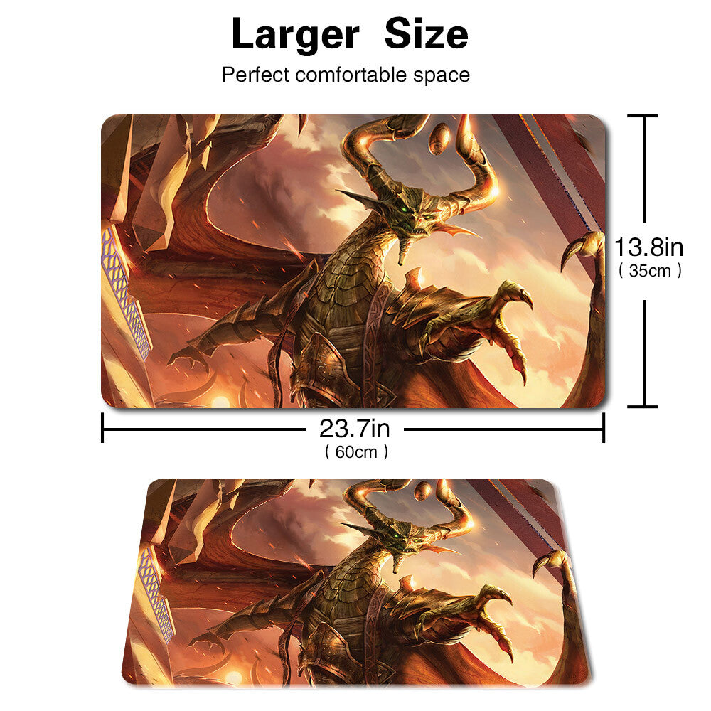 Nicol Bolas, God-Pharaoh - Board Game MTG Playmat Games Mousepad Play Mat of TCG Stitched Edge