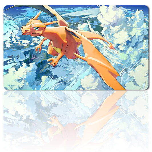 379677 - Board Game Pokemon Charizard Playmat Stitched Edge Games Mousepad Play Mat of TCG