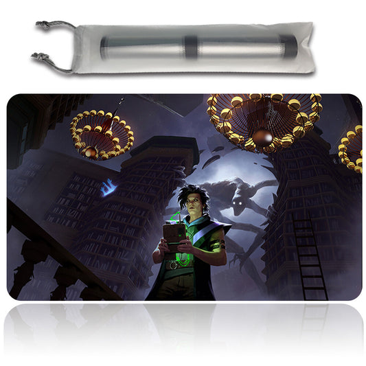 Duskmourn，House of Horror - Magic The Gathering MTG Playmat TCG CCG MTG Playmat Stitched Edge