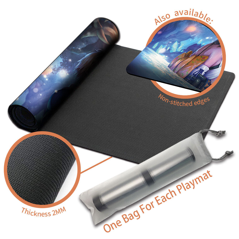 YUNA'S DECISION - Magic The Gathering MTG Playmat TCG CCG MTG Playmat Stitched Edge