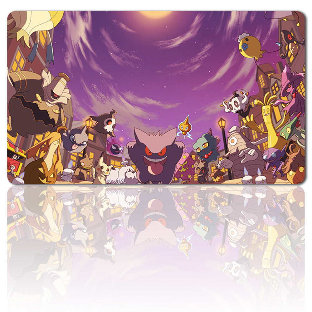 544579 - Board Game Pokemon Gengar Playmat Stitched Edge Games Mousepad Play Mat of TCG