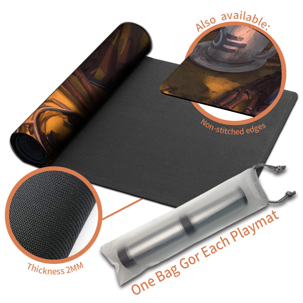 PERCEPTION BOBBLEHEAD - Magic The Gathering MTG Playmat TCG CCG MTG Playmat Stitched Edge