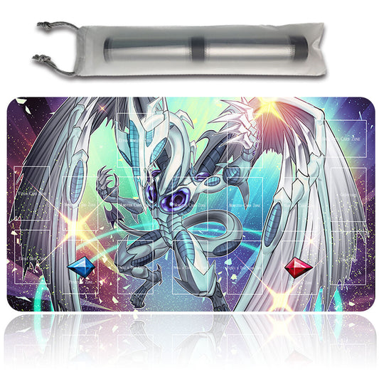 Yugioh Playmat Stitched Edge With Card Zones Yugioh Mouse pad Playmat Stitched Edge of Yugioh TCG | 2427909