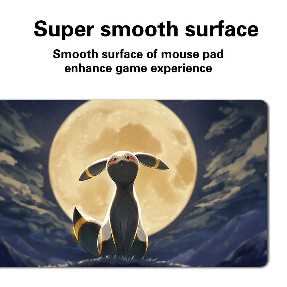 Umbreon - Board Game Pokemon Eevee Playmat Stitched Edge Games Mousepad Play Mat of TCG