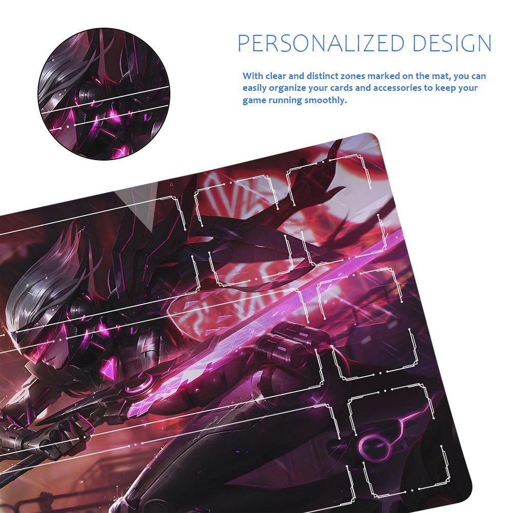 Fiora - League Of Legends Riftbound Playmat 24x14 in + Free Storage Bag