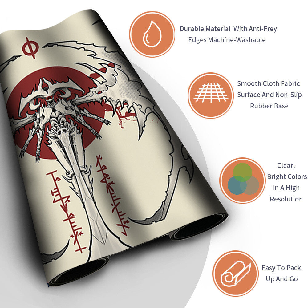 Phyrexian Atraxa - Magic The Gathering MTG Playmat TCG CCG MTG Playmat Stitched Edge