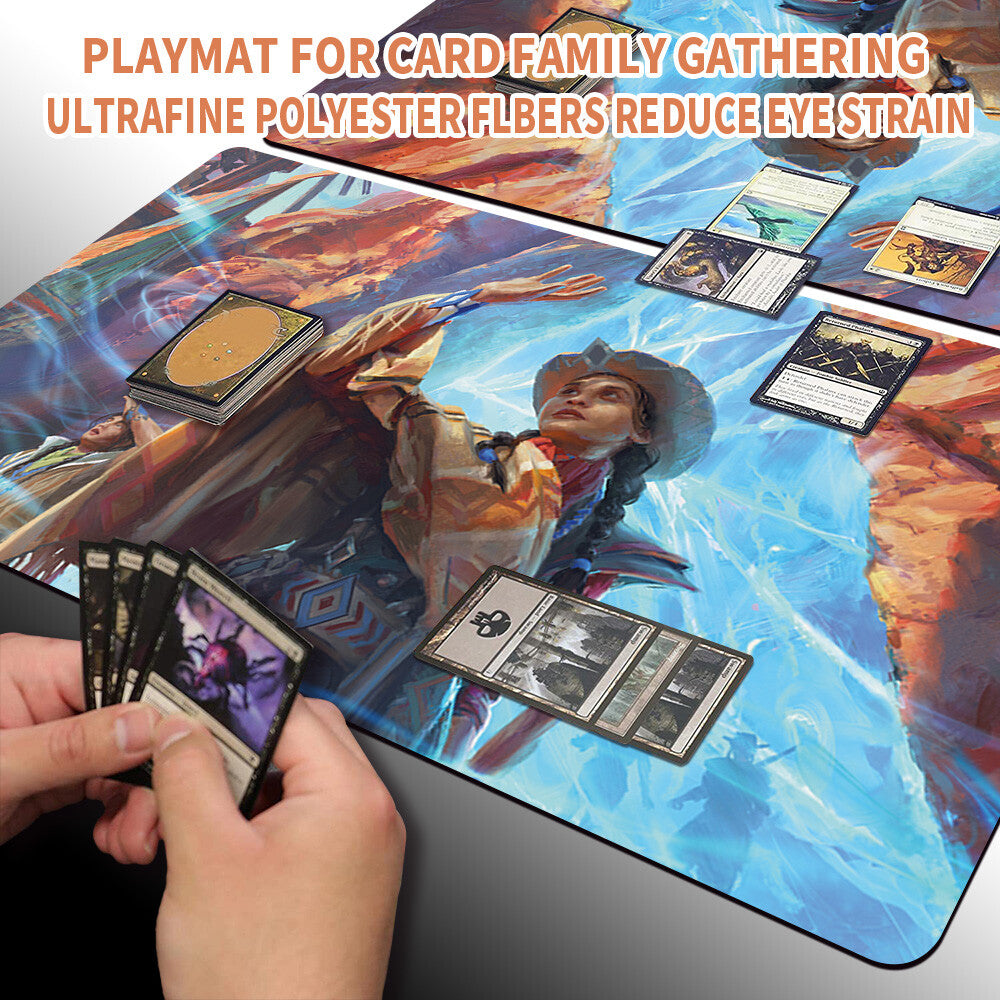 STEP BETWEEN WORLDS - Magic The Gathering MTG Playmat TCG CCG MTG Playmat Stitched Edge