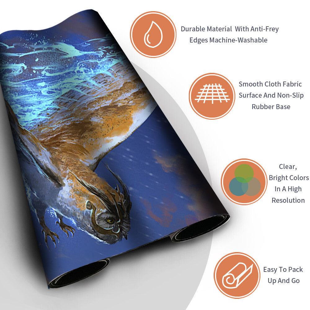 Strix Serenade - Magic The Gathering MTG Playmat TCG CCG MTG Playmat Stitched Edge