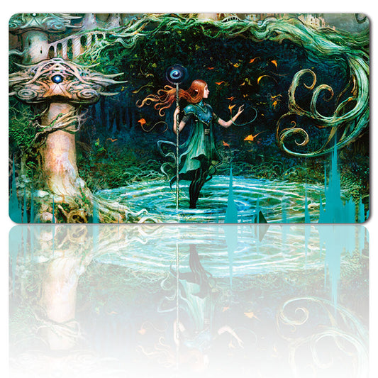 Growth Spiral - Board Game MTG Playmat Games Mousepad Play Mat of TCG Stitched Edge