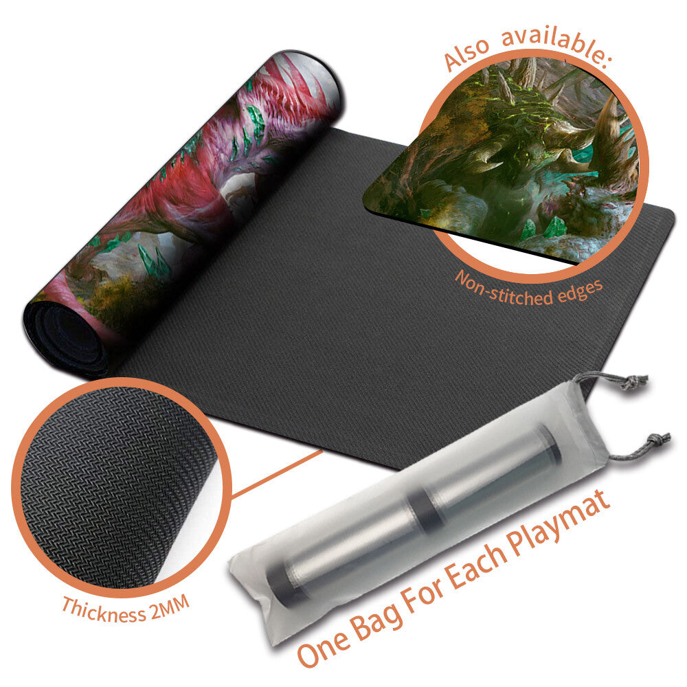 Invasion of Ikoria - Magic The Gathering MTG Playmat TCG CCG MTG Playmat Stitched Edge